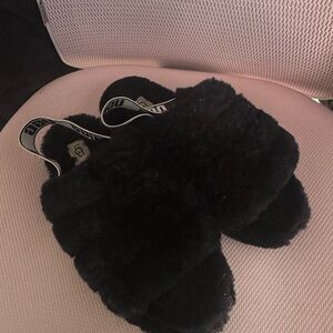 UGG Women's Cozy Black Slippers